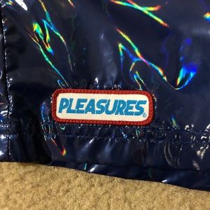 PLEASURES 90’s Style Shiny Blue Shorts (BRAND NEW)